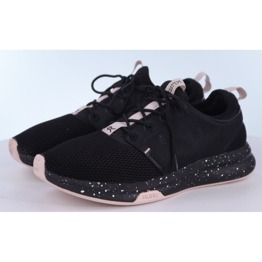 KURU Atom Athletic $160 Women's Sneakers Shoes Size 7.5 M Mesh Speckled Black